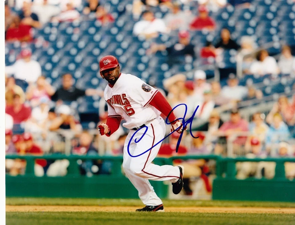 CRISTIAN GUZMAN  WASHINGTON NATIONALS   ACTION SIGNED 8x10 - Image 1 of 1