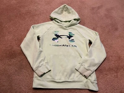 Under Armour Youth MD Athletic Pullover Hoodie Sweatshirt Lt. Green Loose Fit - Image 1 of 4