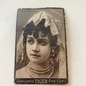 1889 N263 Lorillard's Tiger Fine Cut ACTRESSES -Mlle. Feridjce *Tough Type* - Picture 1 of 2
