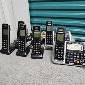 Panasonic KX-TG78 6 Handset Bluetooth Cordless Phone 2x Digital Answering System - Zdjęcie 1 z 20