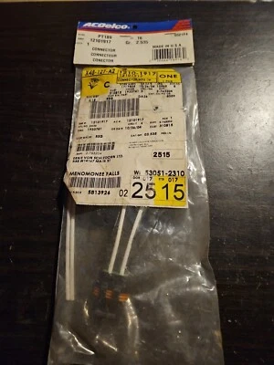 Conector de fio ventilador de refrigeração motor NOS ACDelco PT188 GM 12101917 (1) - Imagem 1 de 4