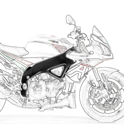 Carbon Fiber Motorcycle Frame Covers Protectors Body For Aprilia RSV4 2009-2020 — 第 1/4 张图片
