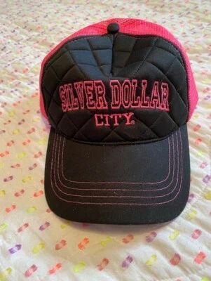 DMR Clásico Gorro Plata Dollar City Ball Rosa/Negro Malla/Acolchado Talla Única Foto 1 de 4