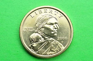 2000-D BU Mint State (Sacagawea) US One Dollar Coin - Picture 1 of 2
