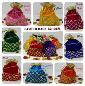 Samtbeutel Gastgeschenk Geschenktüten Mehndi Gebot Hochzeit Tischdeko Party Füllung - Bild 1 von 12