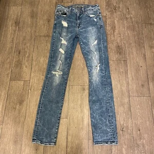 Jeans uomo American Eagle Extreme Flex slim fit denim invecchiato 28x32 - Foto 1 di 8