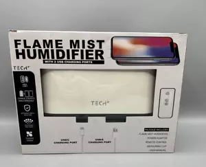 Flame Mist Humidifier w/Remote & 2 USB Charging Ports - Picture 1 of 4