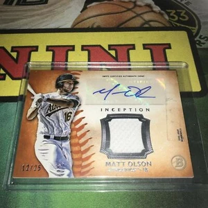 Bowman Inception Matt Olson RC Auto SSP RPA /25 A’s Gold Glove - Picture 1 of 1