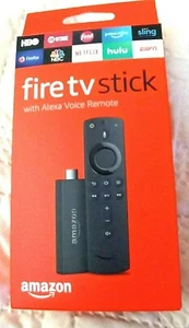 Nuevo Amazon Fire TV Stick 2019 control remoto por voz Alexa con botones de control de TV - Imagen 1 de 3