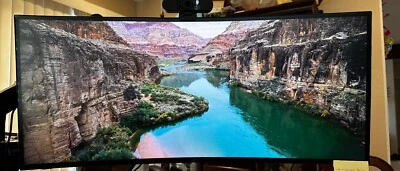 LG 34" 34WN80C-B UltraWide WQHD IPS Curved Monitor 2K QHD 60Hz 21:9 300cd/m2    - Image 1 of 4