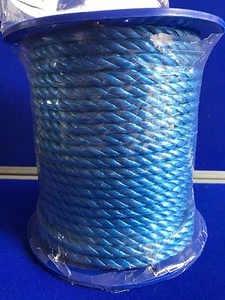 NEW Polypropylene 10mm Rope Twisted Cord Blue Pulleys, winches & gen use Floats - Picture 1 of 2