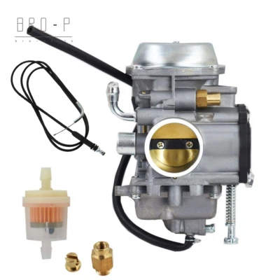 Carburador + cabo do acelerador para 2000 2001 Suzuki QuadMaster 500 LTA500F 4x4 - Imagem 1 de 4