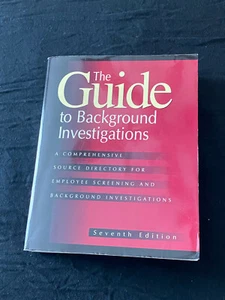 Guide to Background Investigations :A Comprehensive Source Directory 7th Edition - Imagen 1 de 8