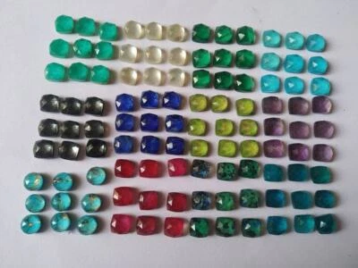 Dazzling Gemstone Doublets: 6mm Cushion  - Add Sparkle to Your Collection - Image 1 of 4