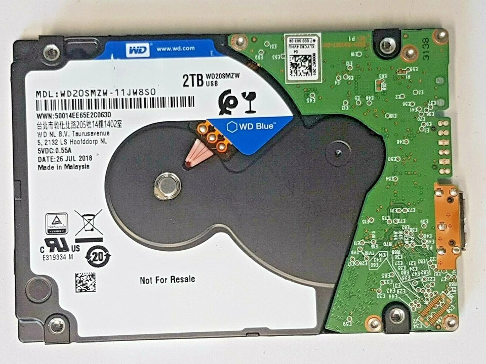 WD20SMZW-11JW8S0 Sn WXB1Axxxxxxxx 26 Jul 2018 Malaysia - Image 1 of 1