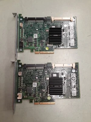 (2) Dell Poweredge Perc 6i PCI-e SAS RAID Controller Card T774H 0T774H - Image 1 of 4