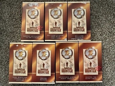 VHS Movie LOT (7) Hunting Movies - American Hunter Collection Nation Rifle Assoc - Image 1 of 2