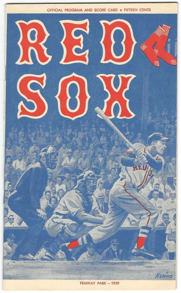 1959 Boston Red Sox Game program - Image 1 of 1