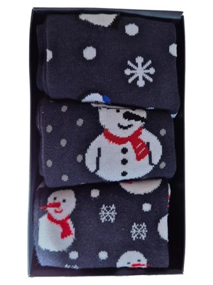 Jack&Jones Herren Socken Set Gr. 42 Weihnachtlich Schneemann Motiv Mehrfarbig - Bild 1 von 4