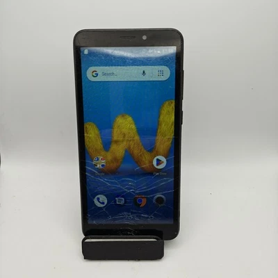 Wiko Life C210AE Smartphone (Assurance Wireless) - 8 GB Black - DAMAGED #2285 - Image 1 of 4