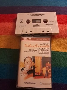 MOZART: VIOLIN CONCERTOS K. 211 & K. 218- HERMAN KREBBERS CASSETTE TAPE - Picture 1 of 1