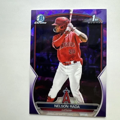 2023 Bowman Sapphire Nelson Rada 1st Purple /25   - Image 1 of 4