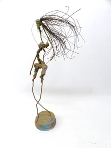 Vintage Abstrakte Drahtfigur Draht Kunst Skulptur Frankreich um 70er 80er Jahre - Picture 1 of 6
