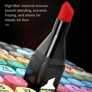 168 Colors Markers Dual Brush Pens Marker Double Tipped Round + Chisel Tips - Picture 1 of 14