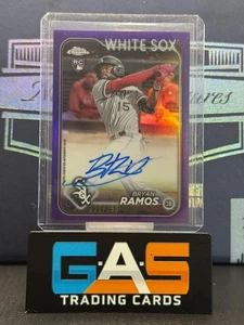 2024 Topps Chrome Update Bryan Ramos Rookie Auto #RA-BRR Purple Refractor /250 - Picture 1 of 2