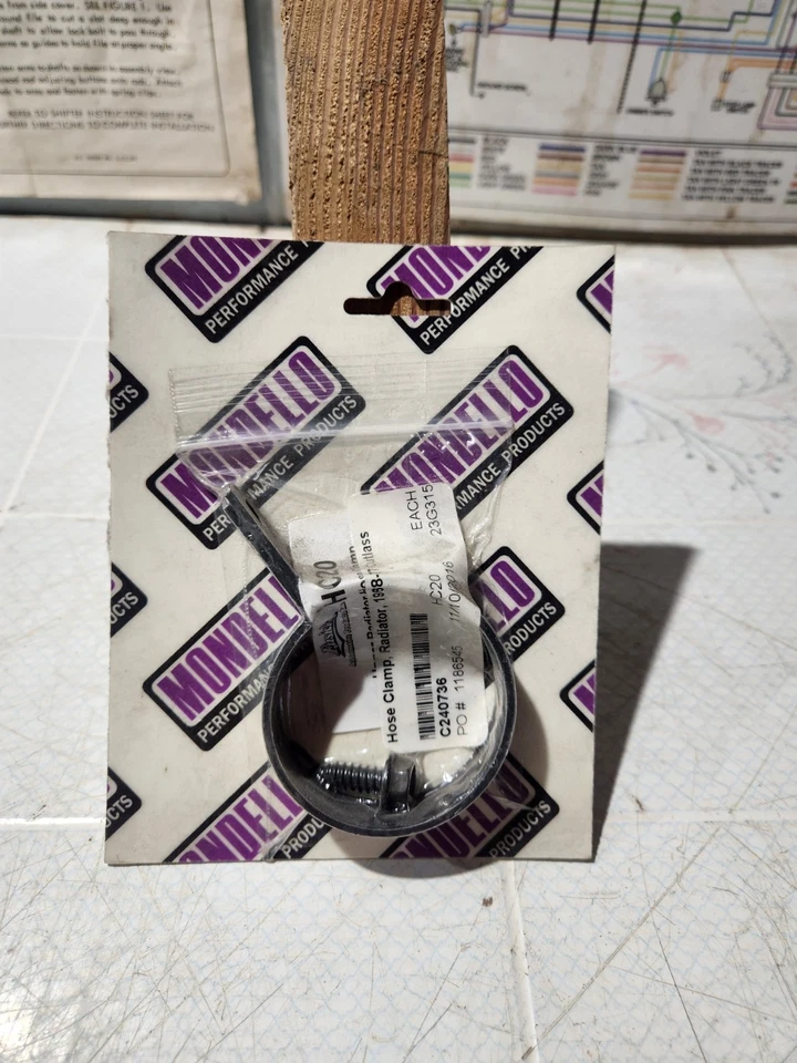 1968-77 Oldsmobile, Cutlass, 442, W-30 Radiator Top Plate Hose Clamp And Screw - Image 1 of 1