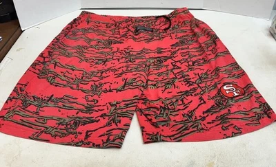 Pantalones Cortos Zubaz De Colección San Francisco 49ers IMPRESIONANTES HECHOS EN EE. UU. para Hombres XL Foto 1 de 4
