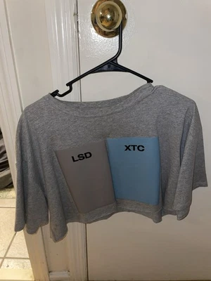 Raf Simons LSD-XTC футболка 'светло-серый' мужской укороченный верх - Изображение 1 из 3