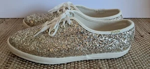 Keds Champion Damen-Sneaker goldfarben Freizeit und Mode Größe 7 W Glitzer Metallic - Bild 1 von 8