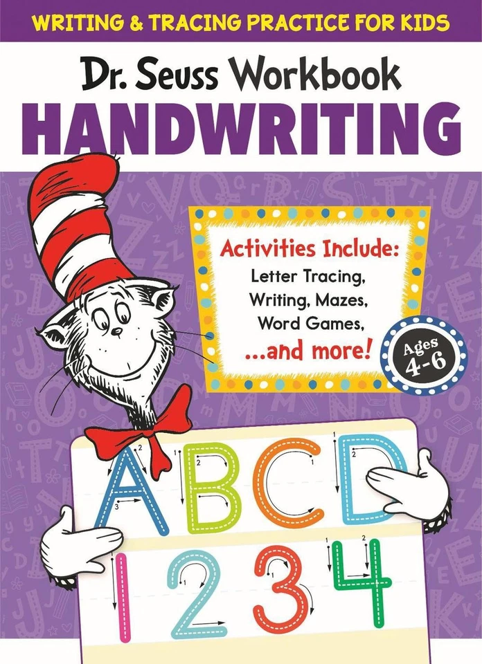 Dr. Seuss Handwriting Workbook: Tracing and Handwriting Practice for Kids Ages 4 - Image 1 of 1