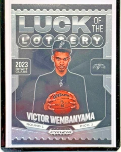 Baloncesto negro Panini Prizm 2024-25 #14 VICTOR WEMBANYAMA suerte de la lotería - Imagen 1 de 3