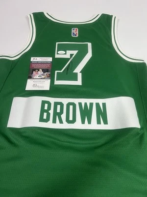 Jaylen Brown autographed Boston Celtics signed NBA Swingman City jersey -JSA COA - Image 1 of 4