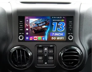 Android 13 Car Stereo 7" for Jeep Wrangler 2007–2017 2+32G CarPlay GPS WiFi - Picture 1 of 8