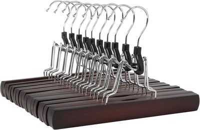 Wooden Pants Hangers - Cherry, 10-Pack - Image 1 of 4