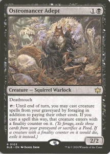 Magic The Gathering Osteomancer Adept (0103) *Sin Lámina* Base Raro Bloomburrow Casi Nuevo/Como Nuevo Envío Gratis - Imagen 1 de 2