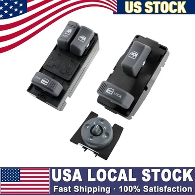 Control de interruptor de ventana y espejo eléctrico maestro para Chevy GMC C/K 1500-3500 Tahoe Foto 1 de 4