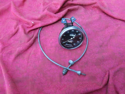 Velocímetro vintage Stewart Warner Survey con cable S-91042 Foto 1 de 4