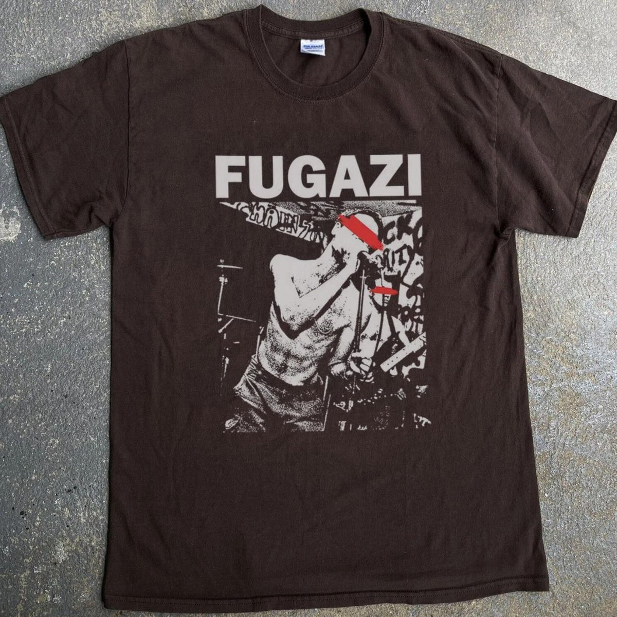 Fugazi バンドTシャツ Fugazi 「instrument」T-shirts FADE フガジ「インストゥル