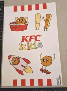  Pegatinas, pegatinas KFC restaurante niños 1 hoja, px7-1A - Imagen 1 de 5