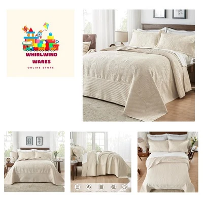 Colcha King de gran tamaño 128x120, juego de edredón California King de microfibra suave,... Foto 1 de 4