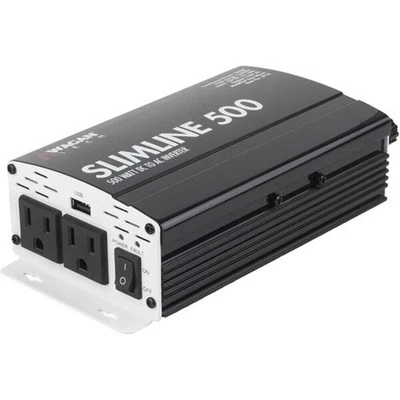 Premium Wagan 3716 SLIMLINE 500 Watt High Output Compact 115V AC Power Inverter - Image 1 of 2