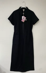 Mono para mujer Lucy And Yak Regan algodón orgánico negro talla 16 - Imagen 1 de 20