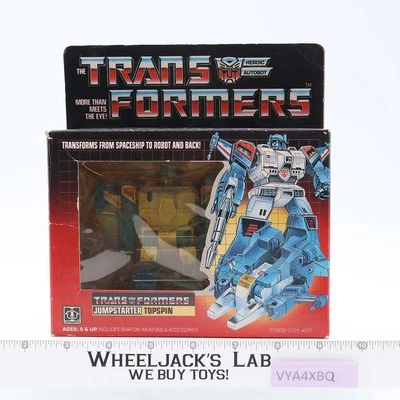 Topspin 100% Complete W/ BOX & INSERT 1985 G1 Transformers UNUSED STICKERS NM - Image 1 of 4