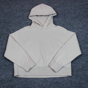 Zara Hoodie Women's Large Beige Oversize Boxy Basic Classic Athleisure - Picture 1 of 11