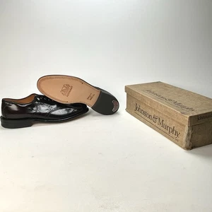  Johnston & Murphy Aristocraft Men’s Oxford Dress Shoes Burgandy Size 10 1/2 B  - Picture 1 of 8