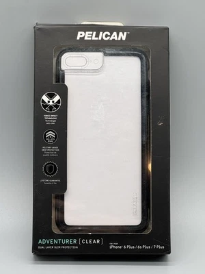 Funda Pelican Adventurer iPhone - 6 Plus/6s Plus/7 Plus - Transparente/Negro - Nueva Foto 1 de 3